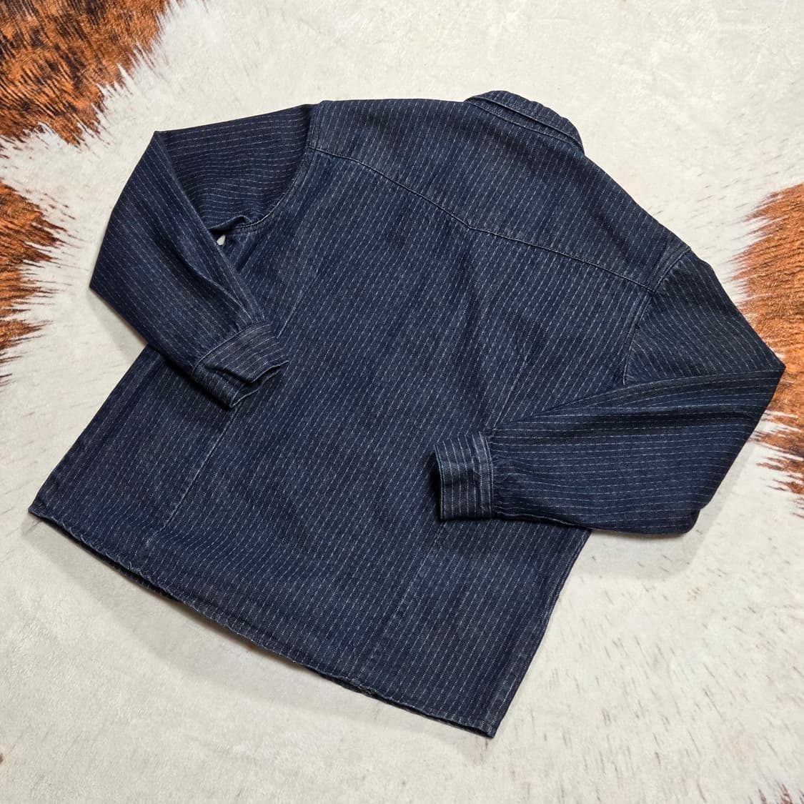 빈티지 스트라이프 히코리 데님 셔츠 자켓 상품이미지4