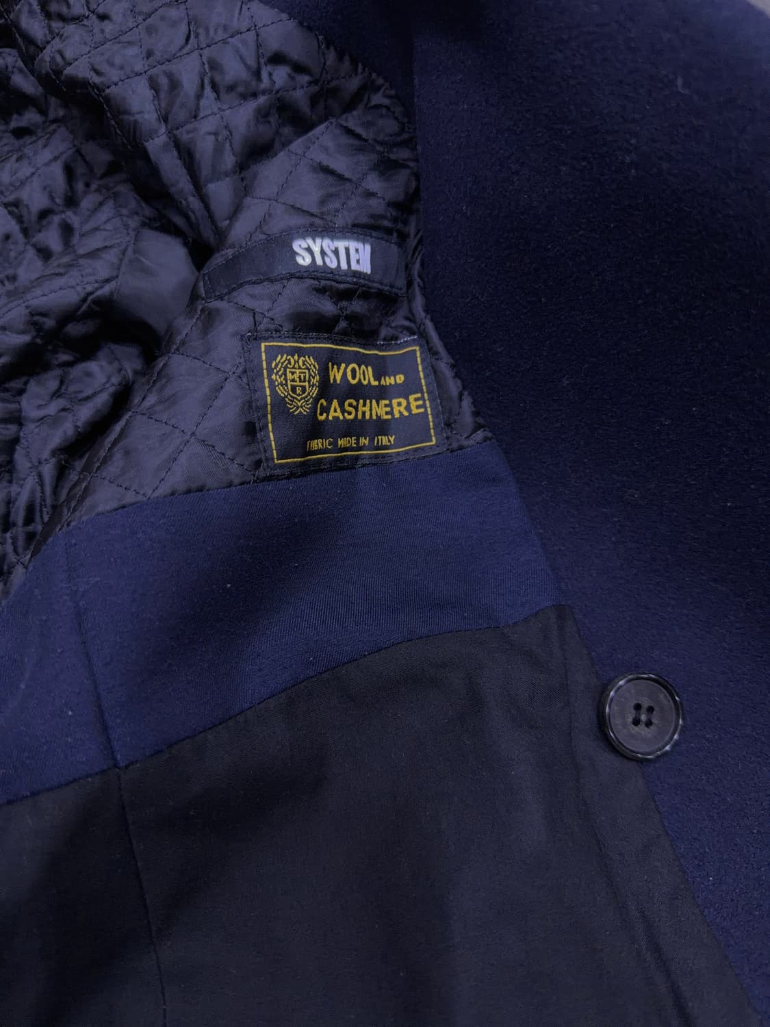 시스템옴므 울 캐시미어 이태리 더블 블레스트 코트 자켓 95 상품이미지8