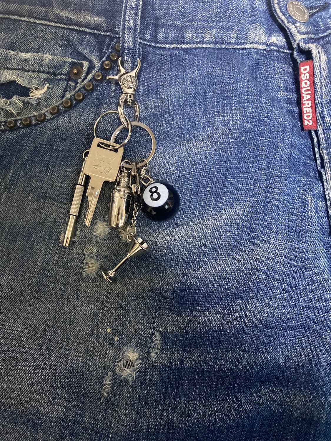 빈티지 감성 바 키링 상품이미지4