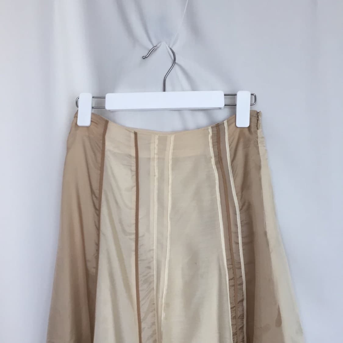 666. yellow beige satin midi SK 상품이미지2