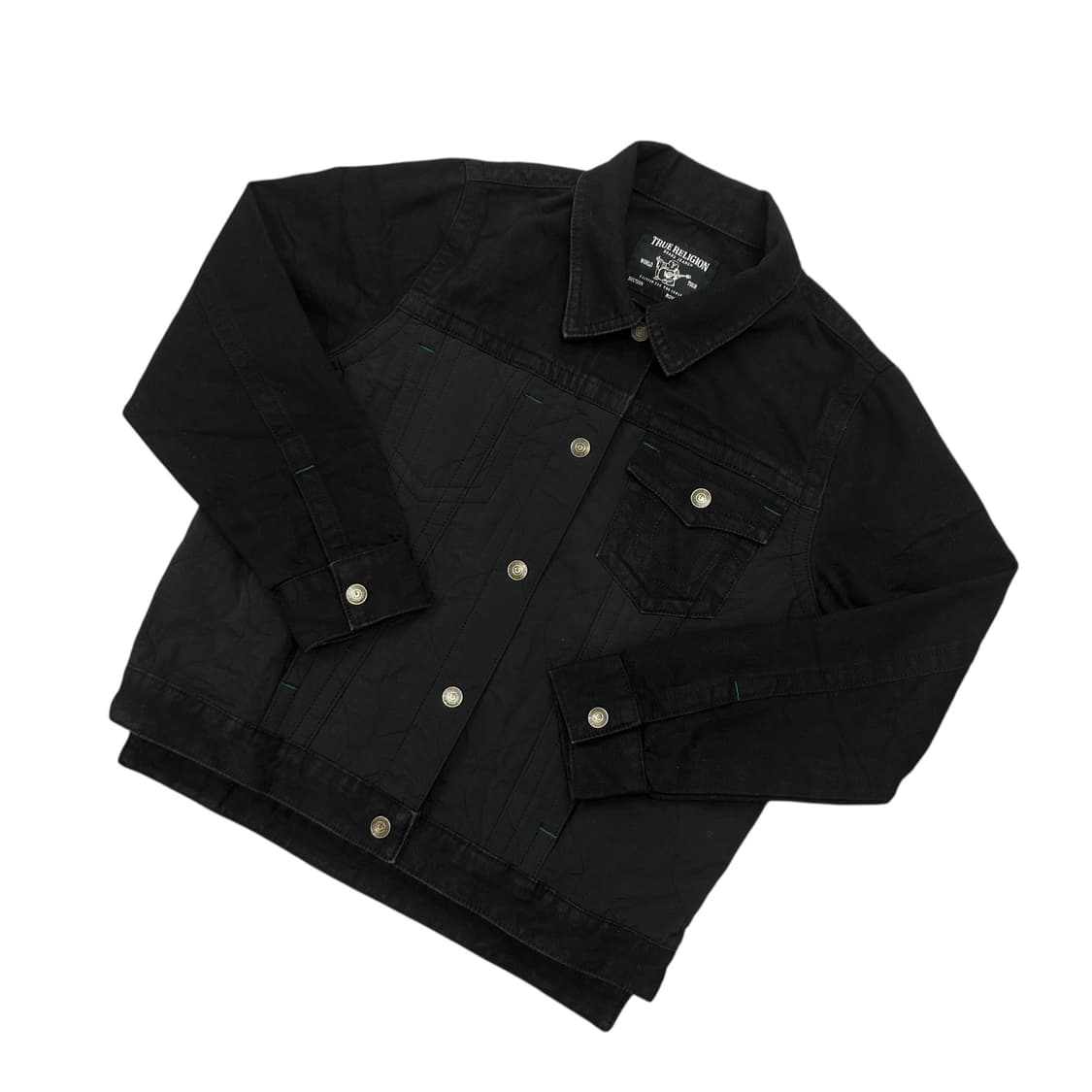 트루릴리젼 흑청 트러커 자켓 상품이미지3