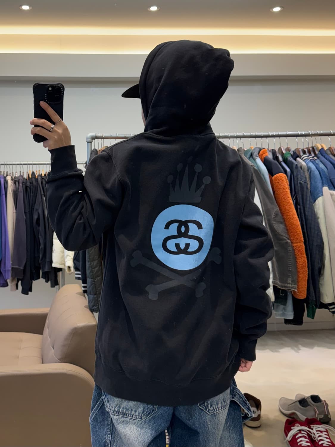 00s 스투시 S링크 크라운 후드집업 상품이미지5