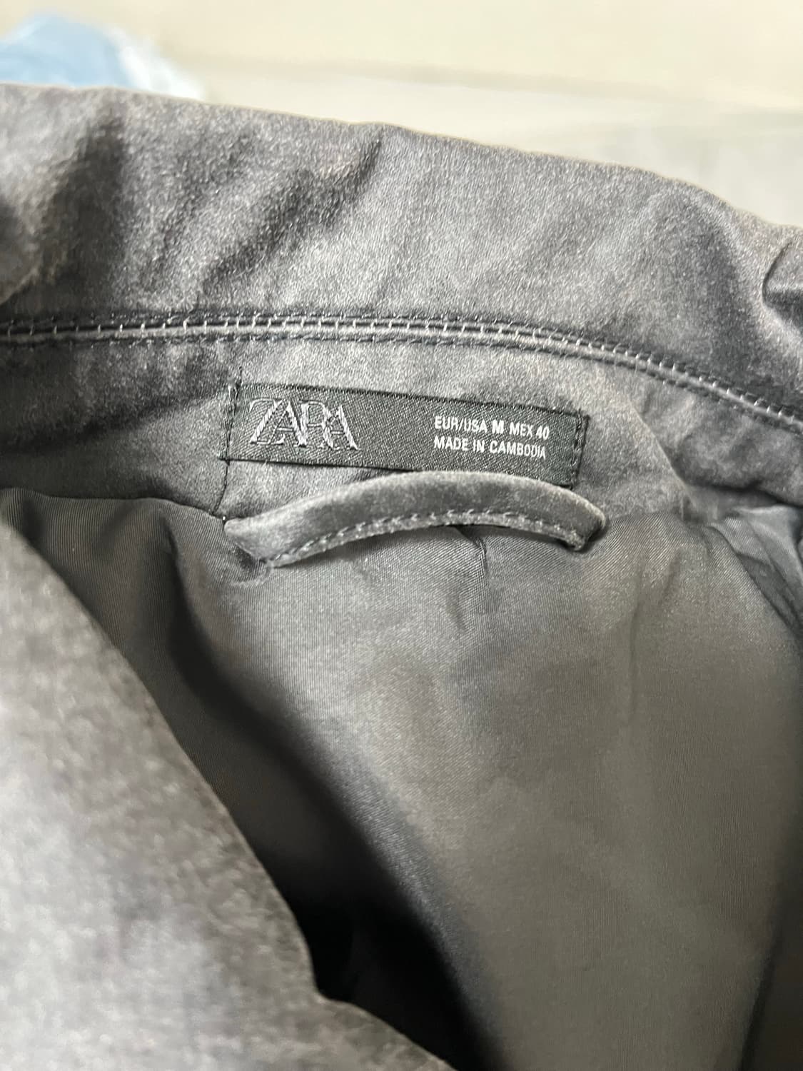 자라 왁스드 가공 워시드 자켓 GREY M사이즈 새제품 상품이미지6