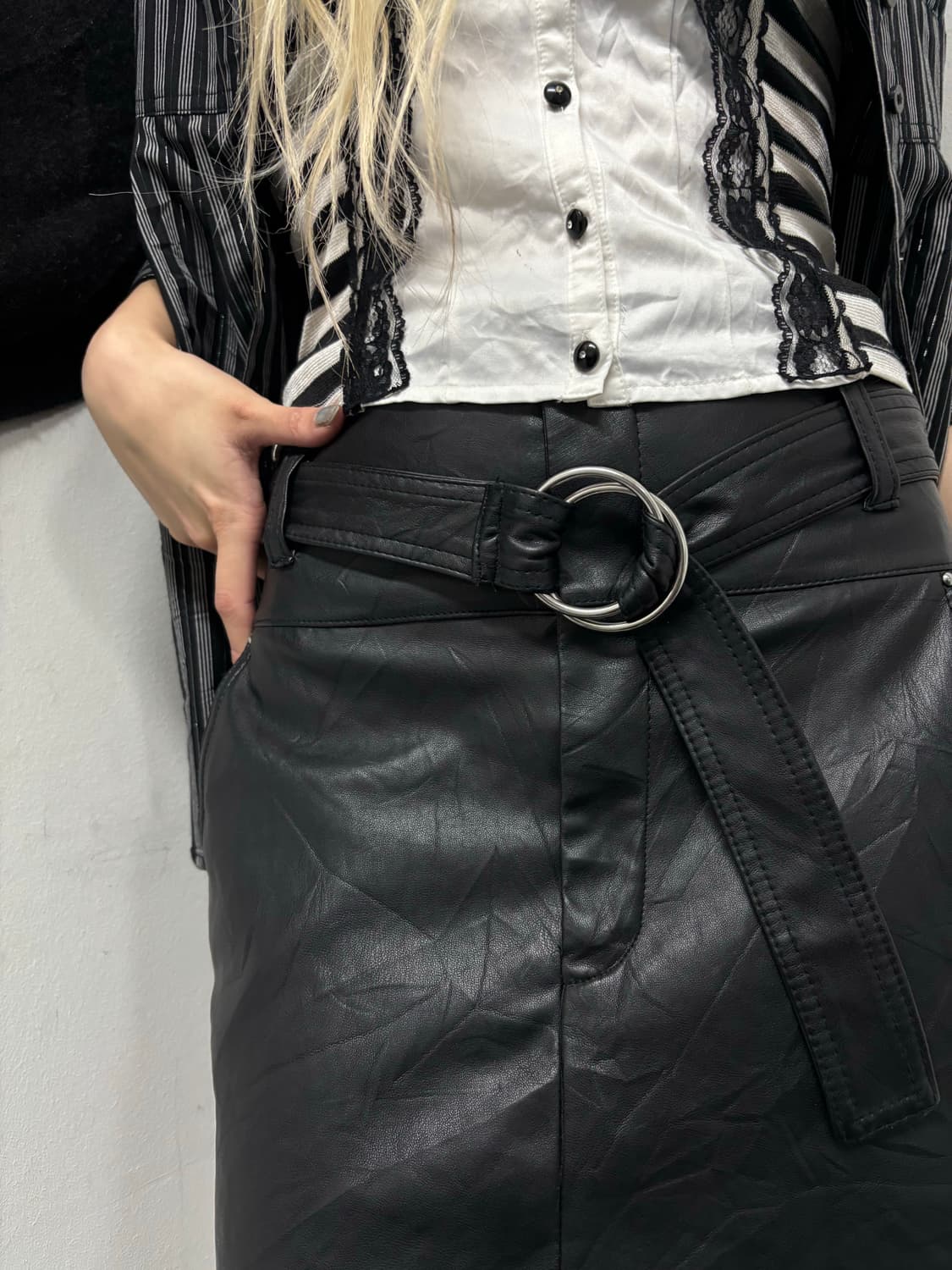 “Bershka”Chic Mood Leather Skirts 상품이미지2