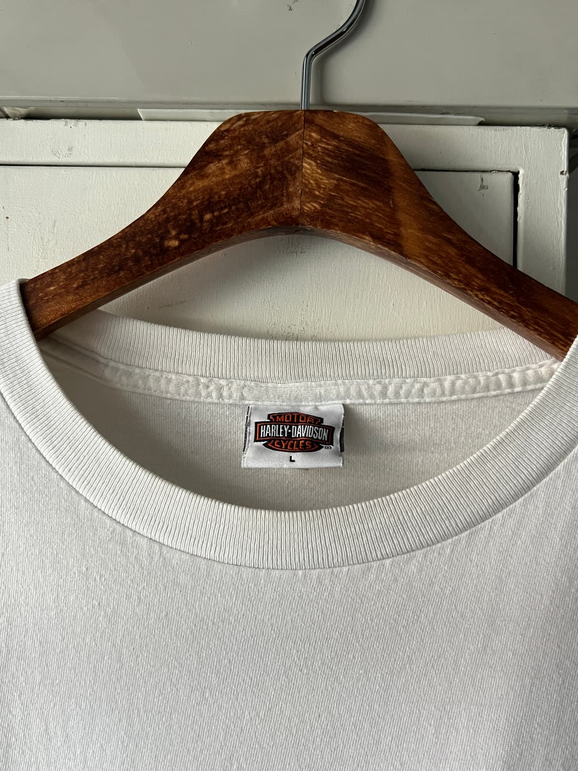 [L]할리데이비슨 Made in USA 플레임 포켓 롱슬리브 티셔츠 상품이미지3