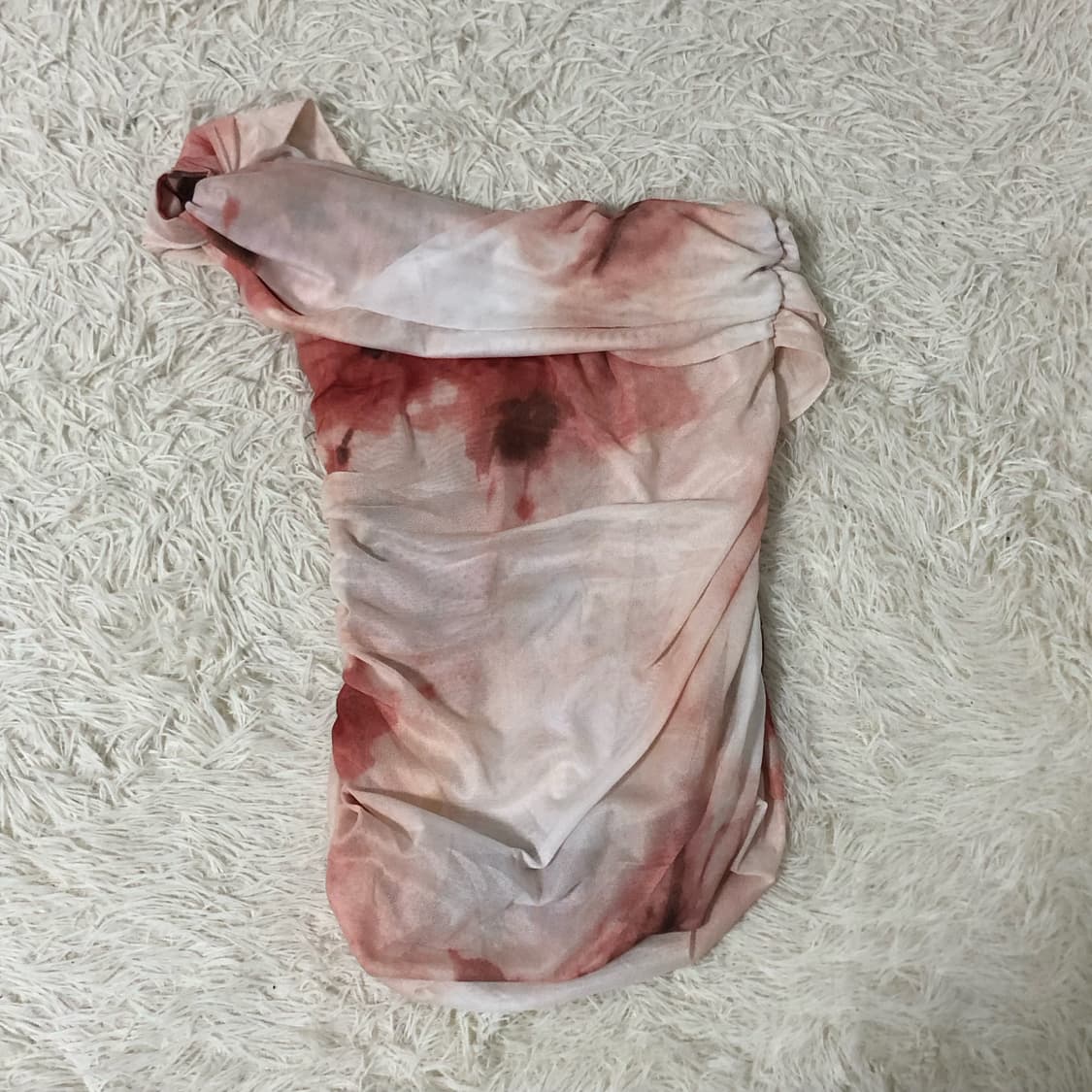 피아오량 one shoulder tint shirring top 상품이미지6