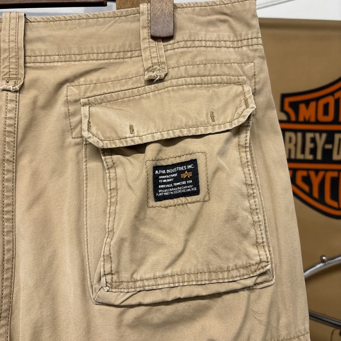 알파인더스트리 유틸리티 멀티포켓 와이드 카고팬츠 데저트베이지 N950 상품이미지8
