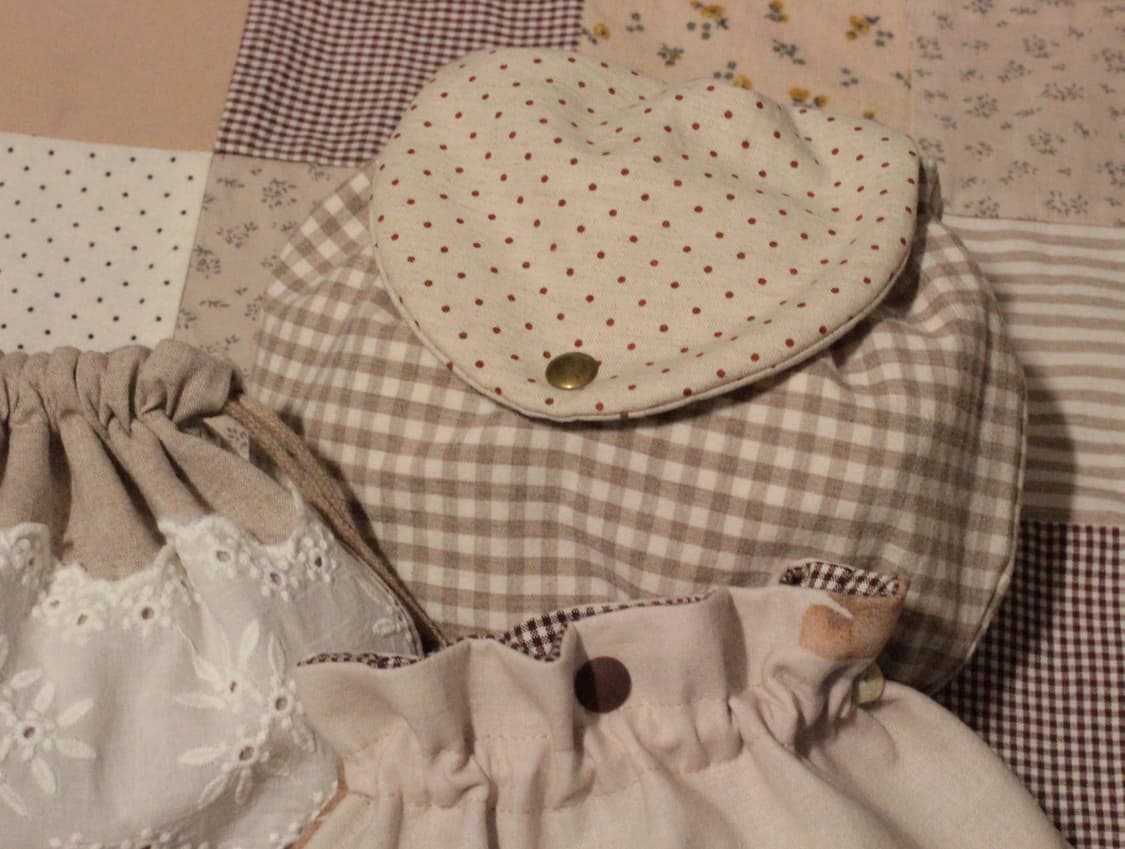 핸드메이드 도트 밴딩 파우치 상품이미지9