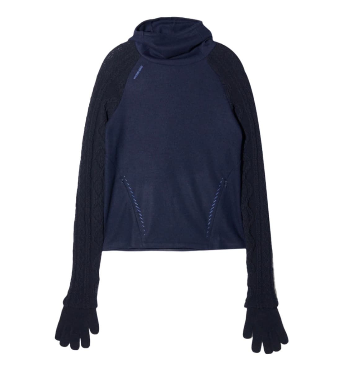 (3사이즈) 혜인서 테크울 후디 w/글러브 네이비 상품이미지1