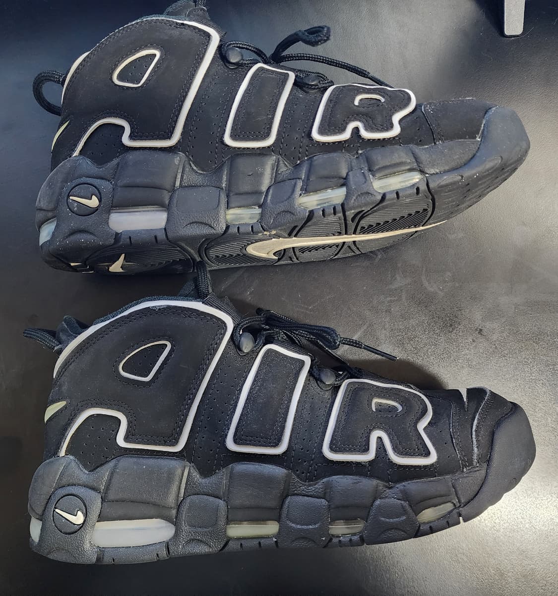 [250] 나이키 에어 모어 업템포 블랙 화이트 2020 상품이미지5