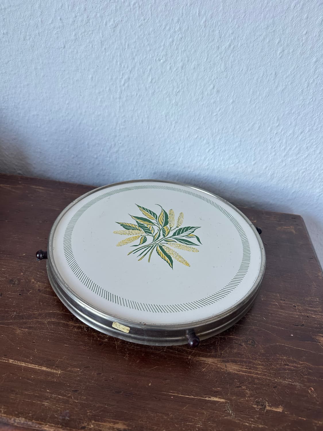 독일)빈티지 초록풀 턴테이블 트레이 상품이미지5