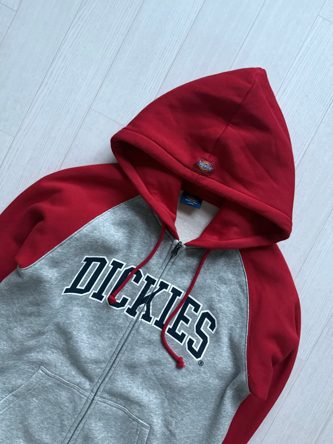 디키즈 중앙 자수 로고 나그랑 패턴 후드집업 상품이미지6