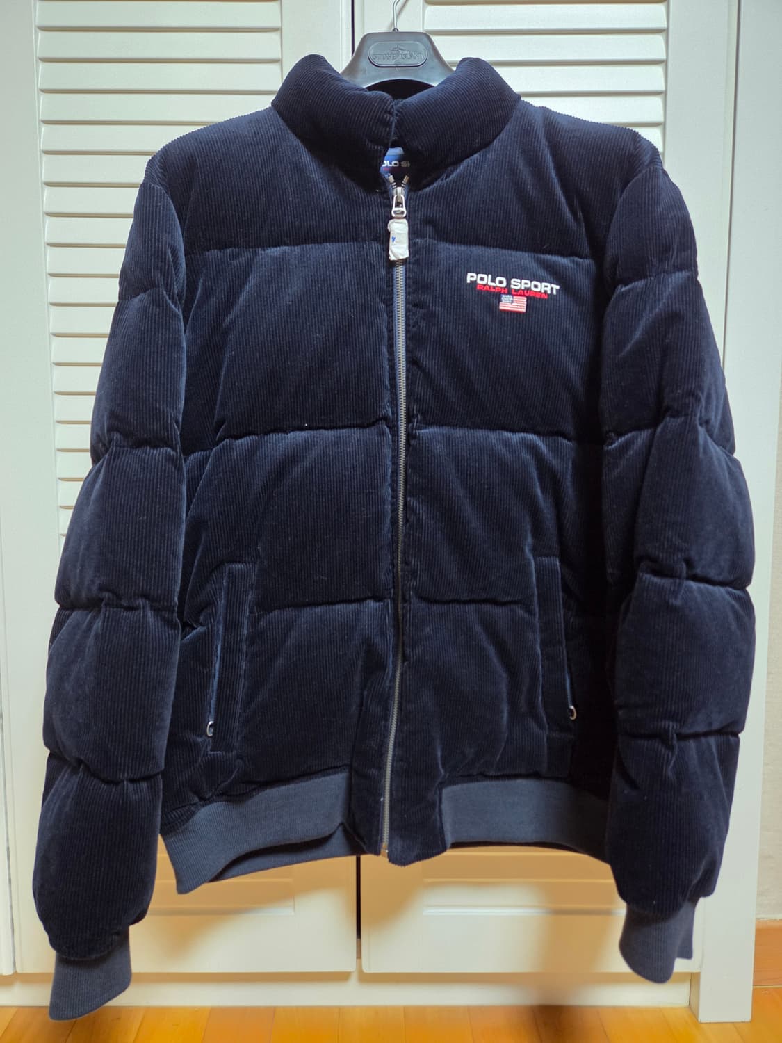 폴로 코듀로이 패딩 네이비 L 상품이미지1