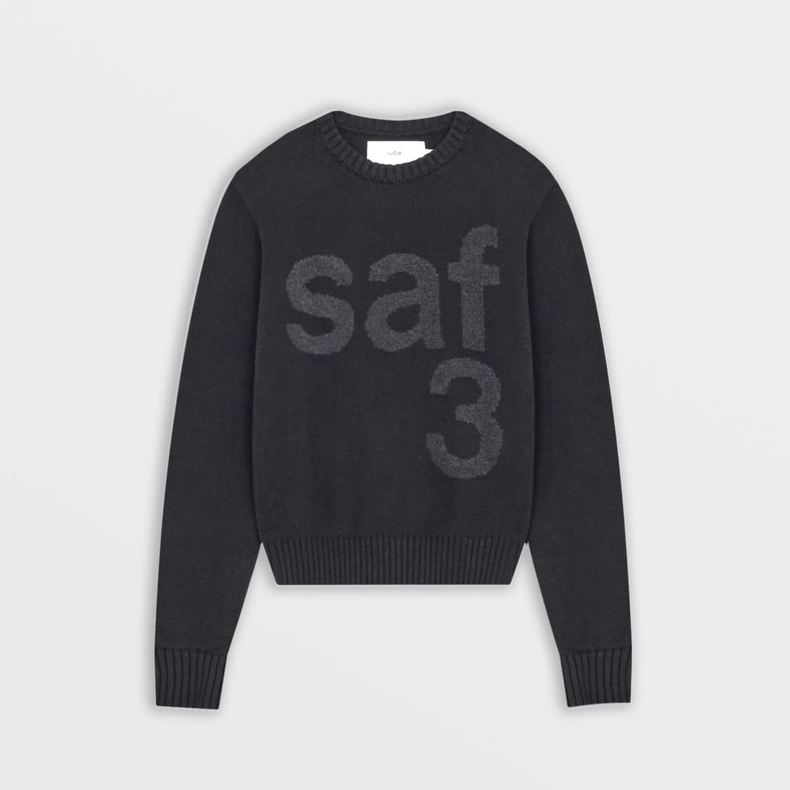 사파리스팟 1/2 베이직 사파리 니트 블랙 상품이미지1