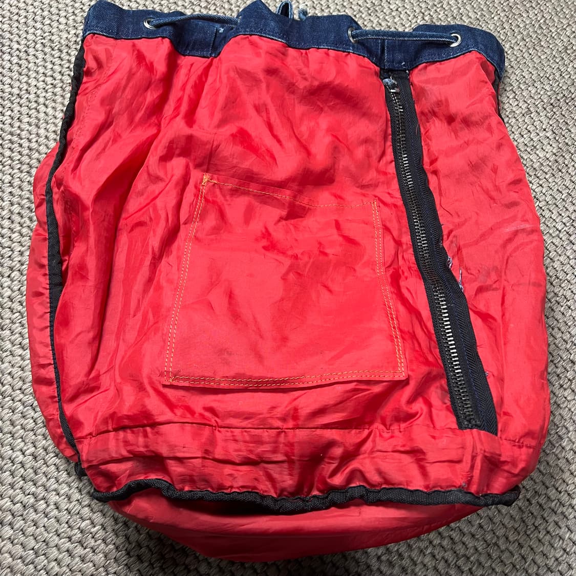 AMECO 아메코 USA 데님 드로우스트링 백팩 상품이미지9