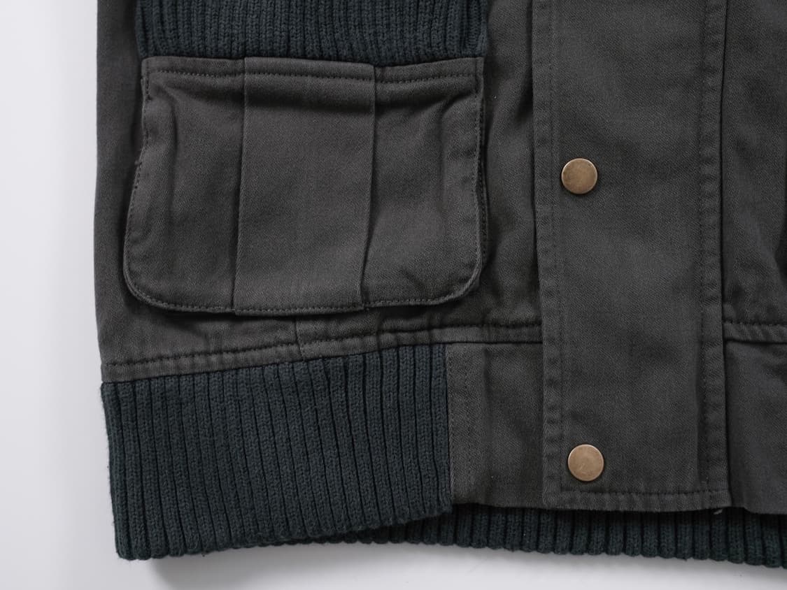 라뮤에 차콜 빈티지 워싱 후드 밴딩 자켓 상품이미지7