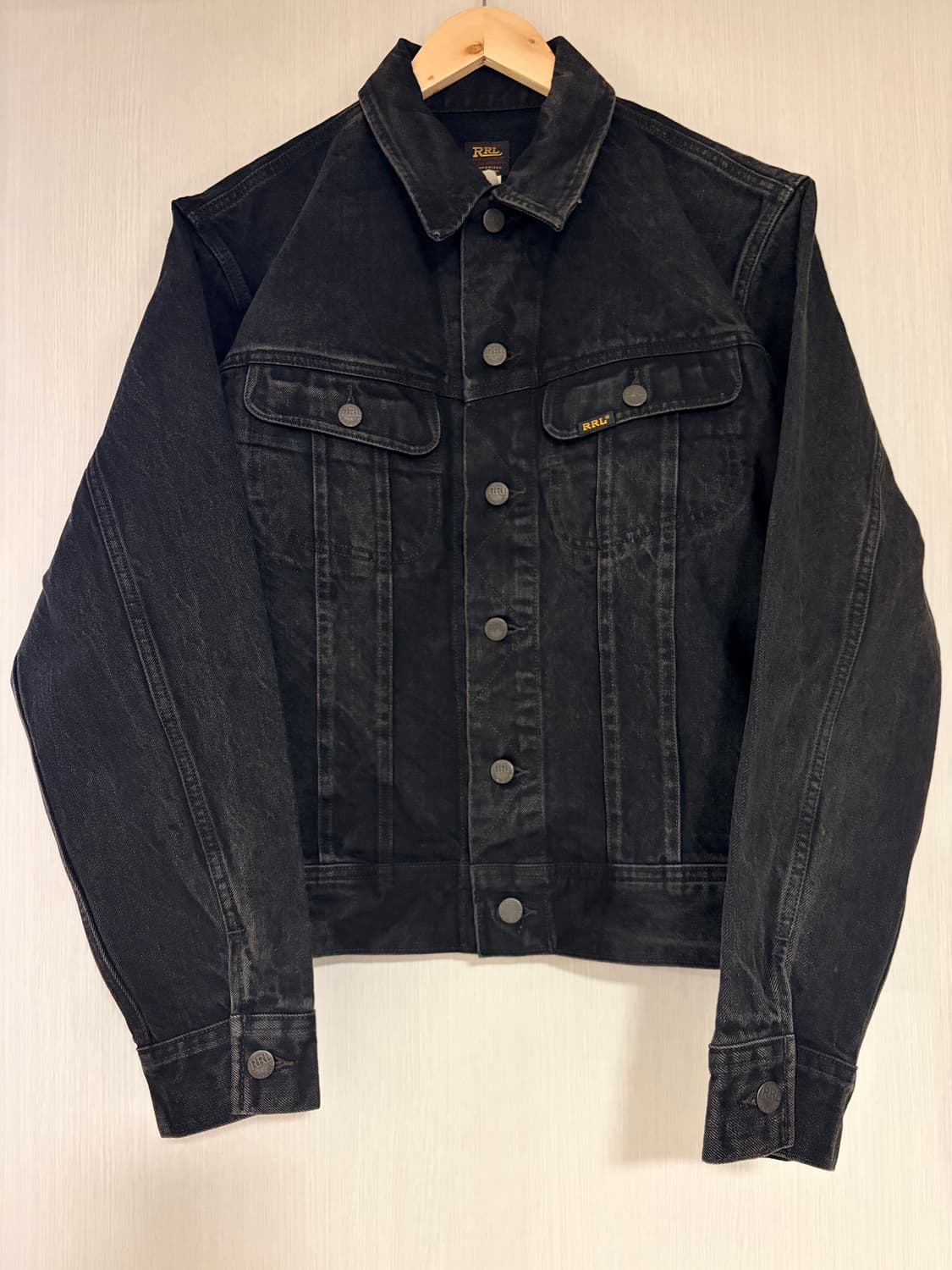 RRL 더블알엘 데님 트러커 자켓 LOT271 블랙 M 상품이미지1