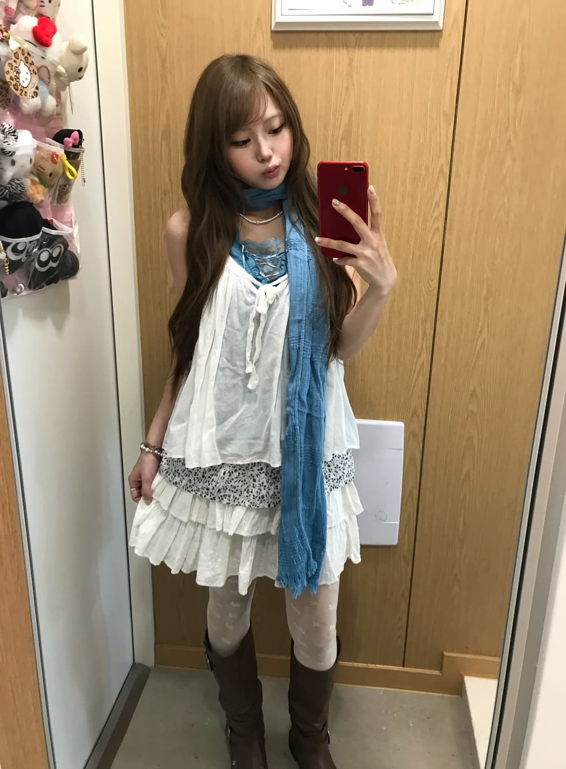 블루 화이트 페어리 소다맛 청량 모리걸 코디세트 상품이미지3