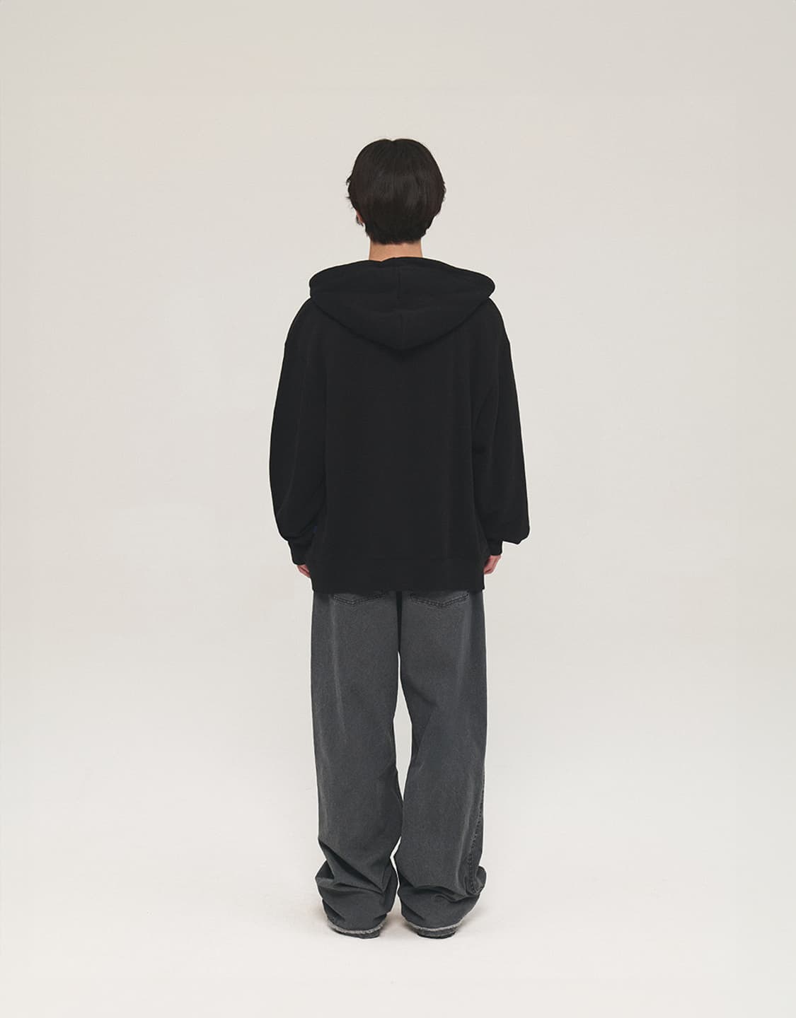 Mmlg 워시드 와이드 팬츠 차콜 L (새상품) 상품이미지8