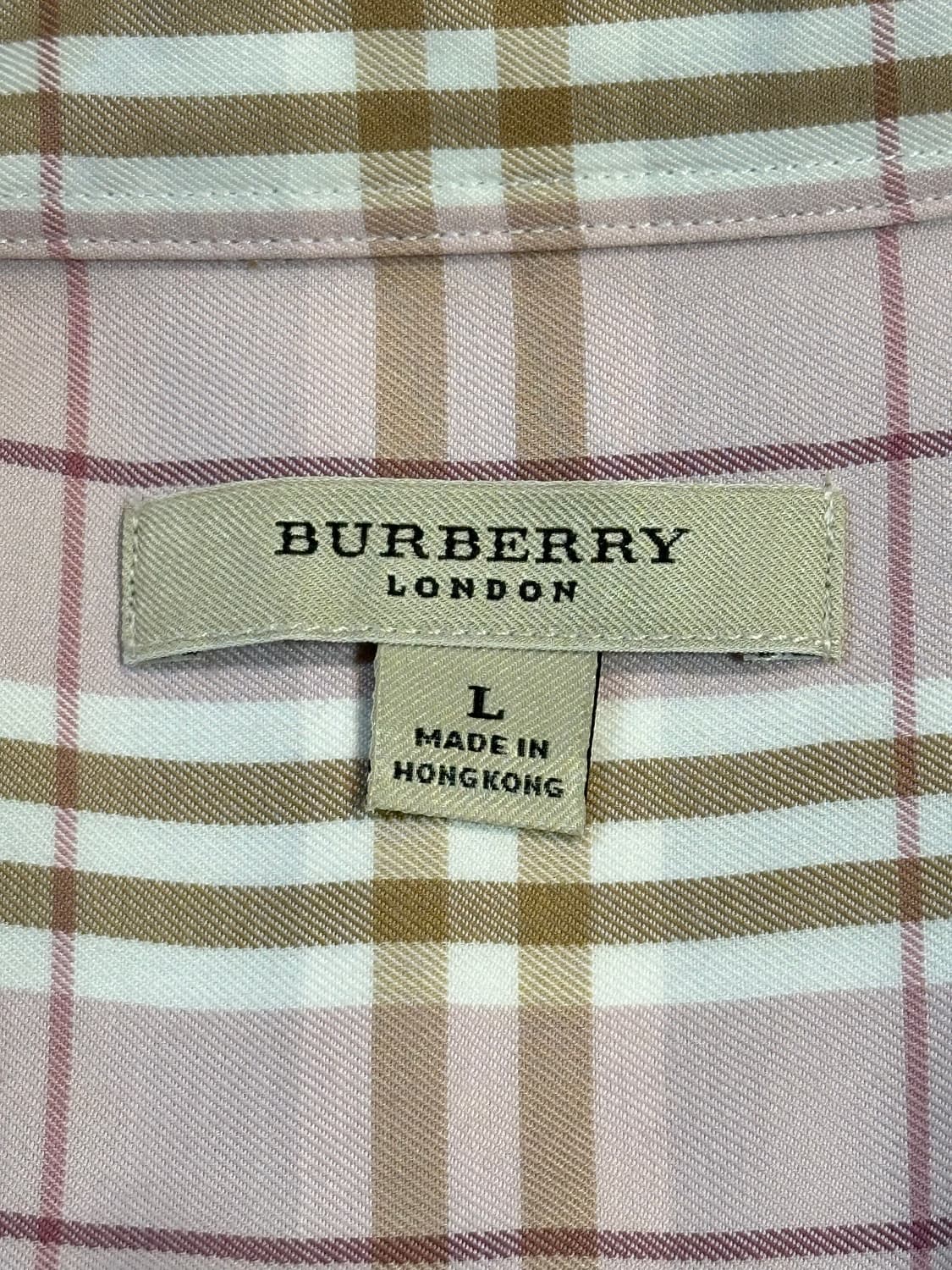 버버리 BURBERRY 포켓 노바체크 반팔셔츠 핑크 상품이미지6