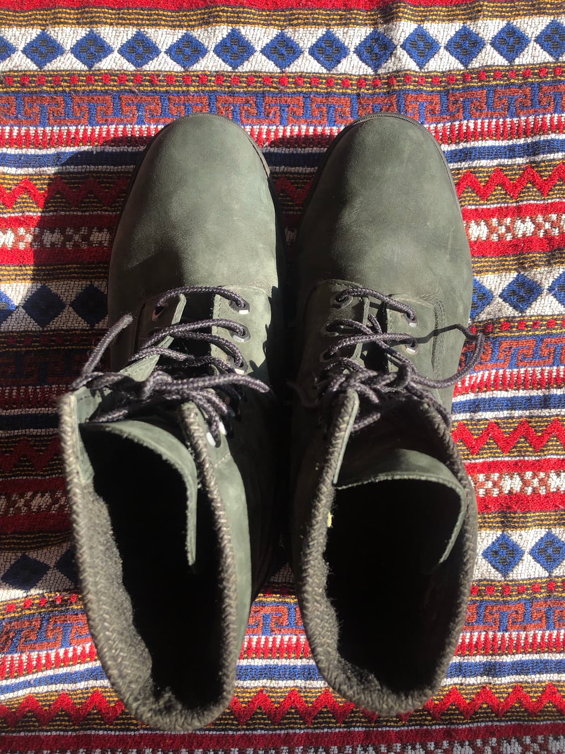 팀버랜드 6인치 블랙 부츠 270 상품이미지4