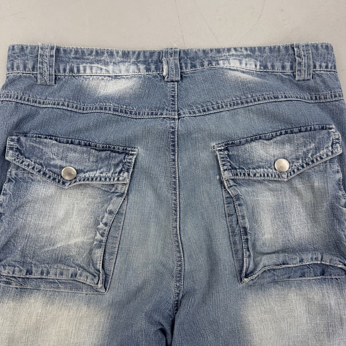 멀티포켓 Y2K 데님 탄창 와이드 빈티지 카고팬츠 상품이미지6