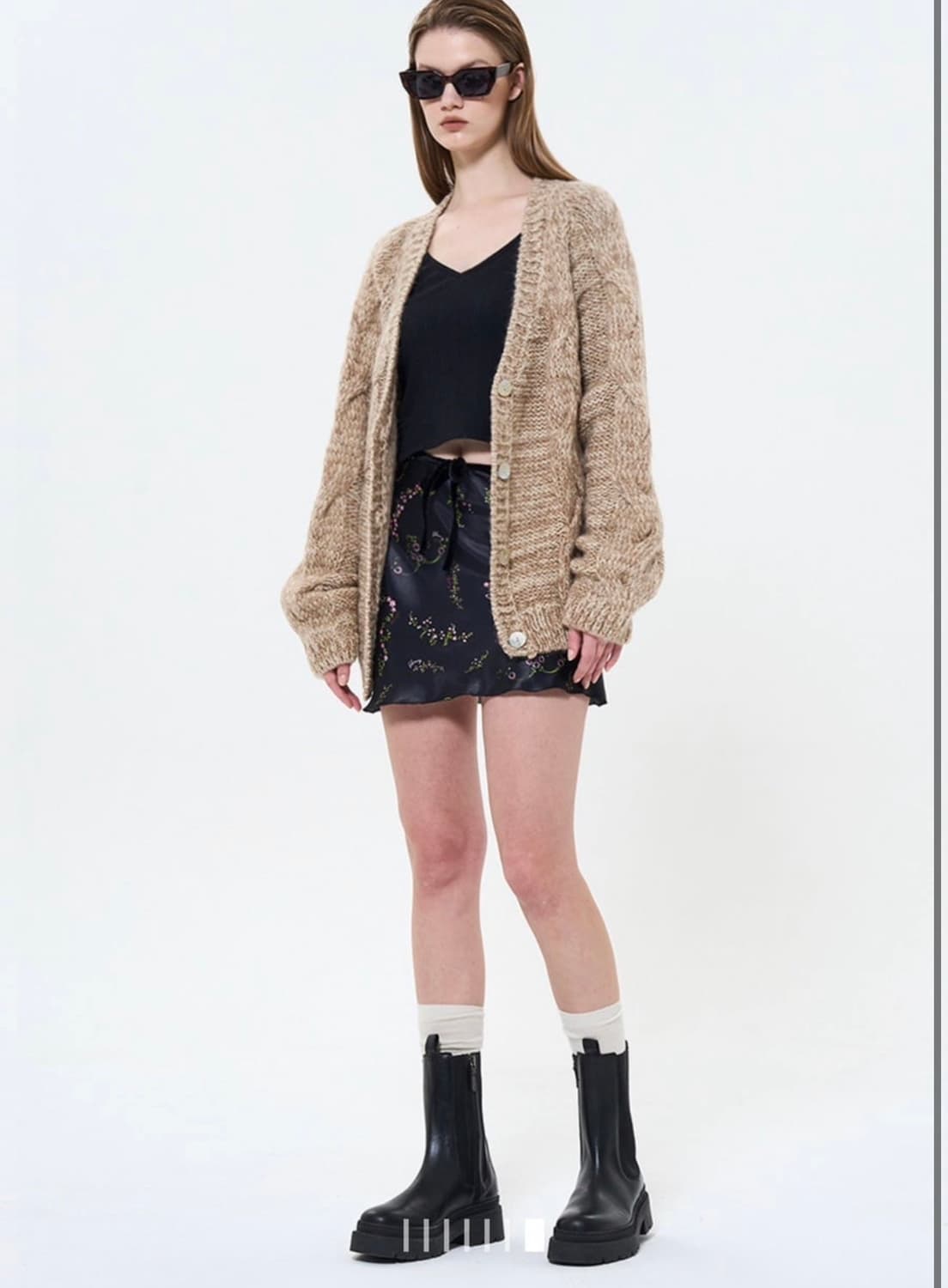 글로니 베키 가디건 오트밀 상품이미지4