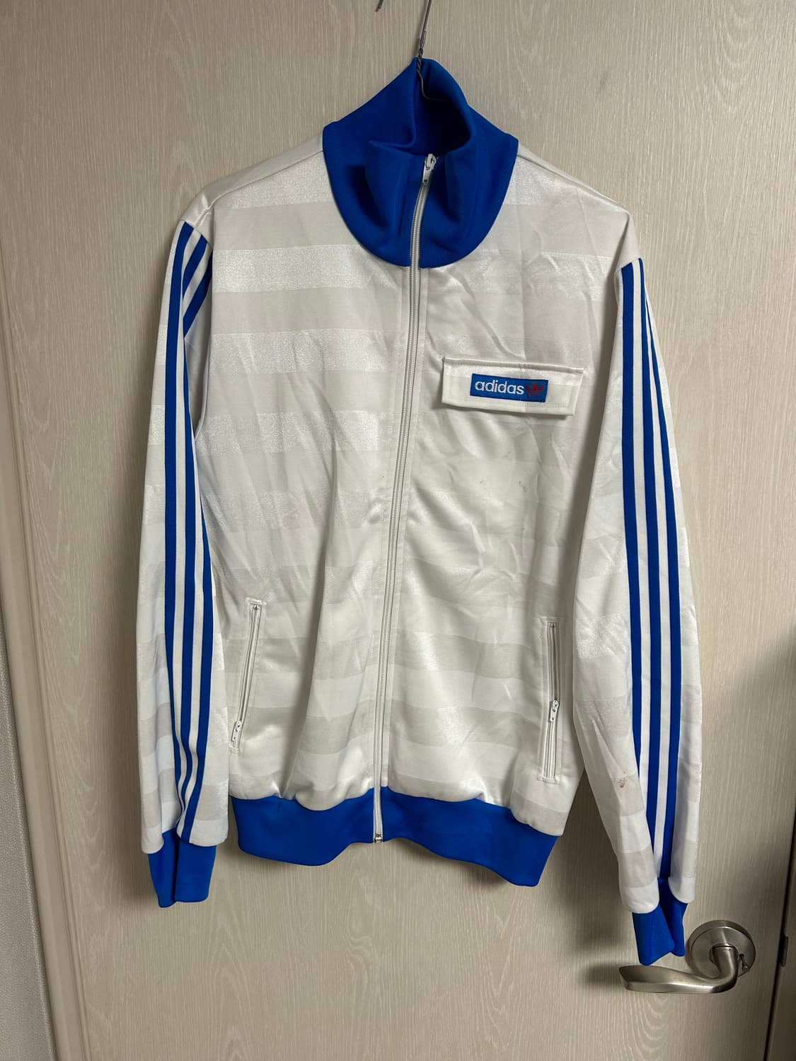 아디다스 흰파 져지 M사이즈 팜 상품이미지1