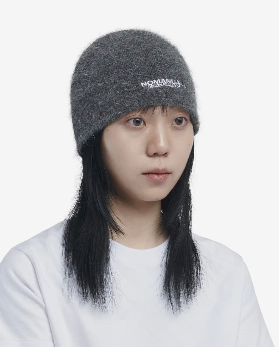 노매뉴얼 NM HAIRY BEANIE - CHARCOAL 상품이미지7