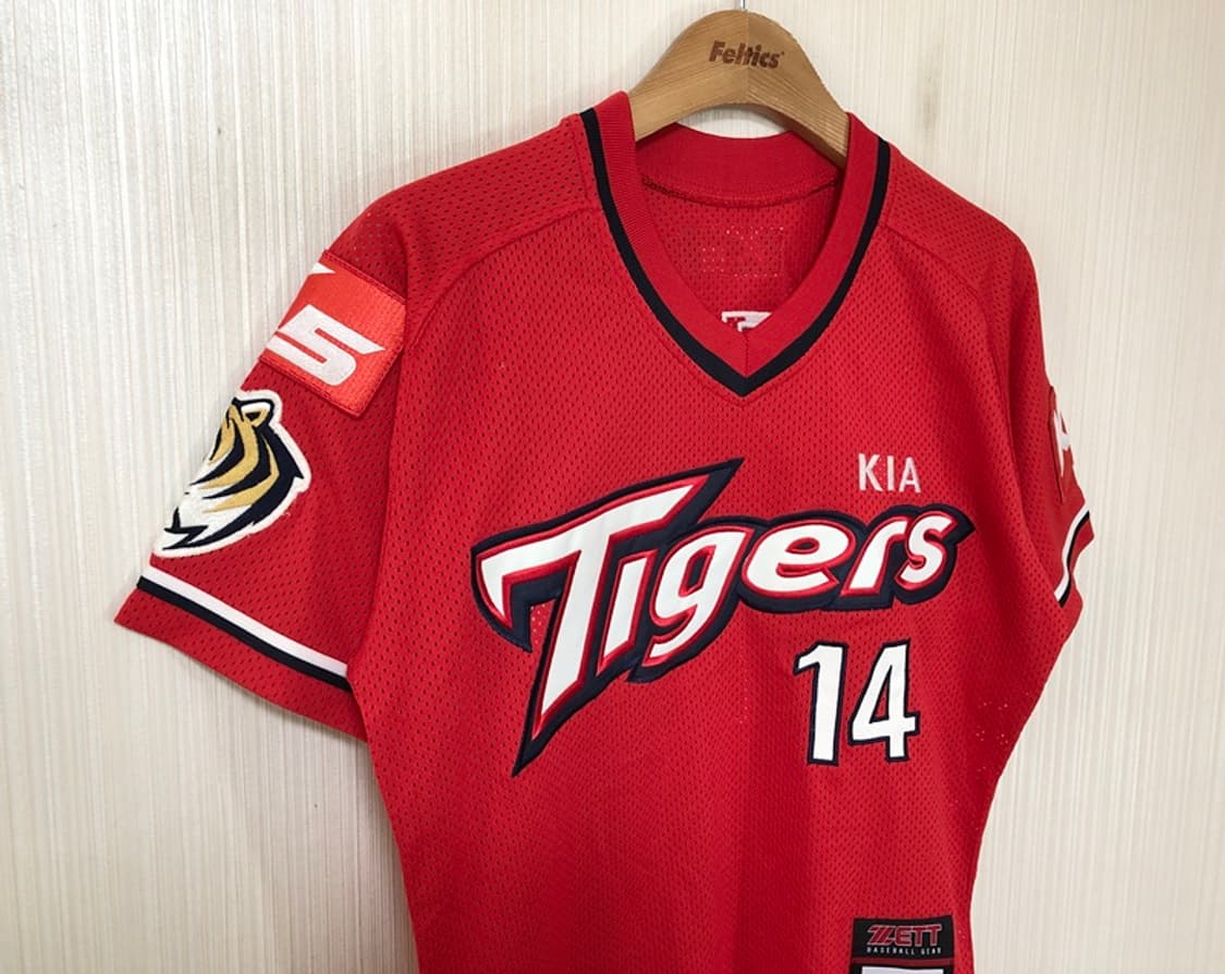 KBO 제트ZETT 기아타이거즈 올드어센틱 원정유니폼 90 #14 박경태 상품이미지4
