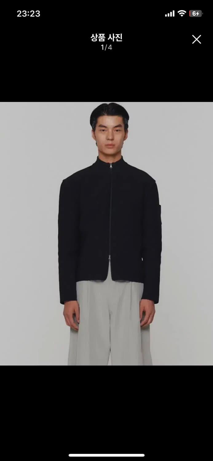 아모멘토 모크넥 니트집업m 상품이미지1