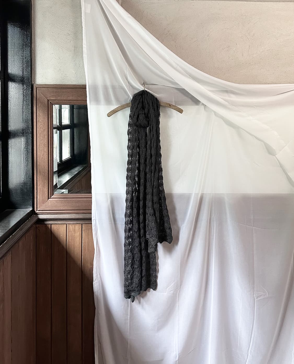 JPV lace knit shawl 상품이미지5