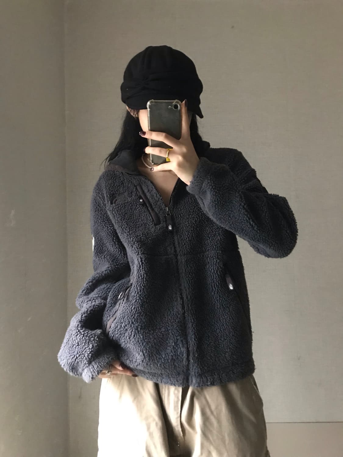 노페 그레이 후리스 상품이미지5