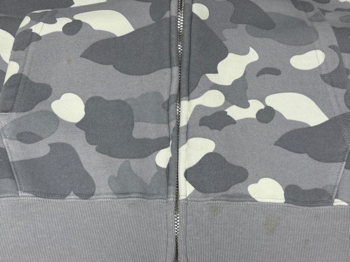 베이프 시티 카모 샤크 풀 집 후드 그레이 L 상품이미지4