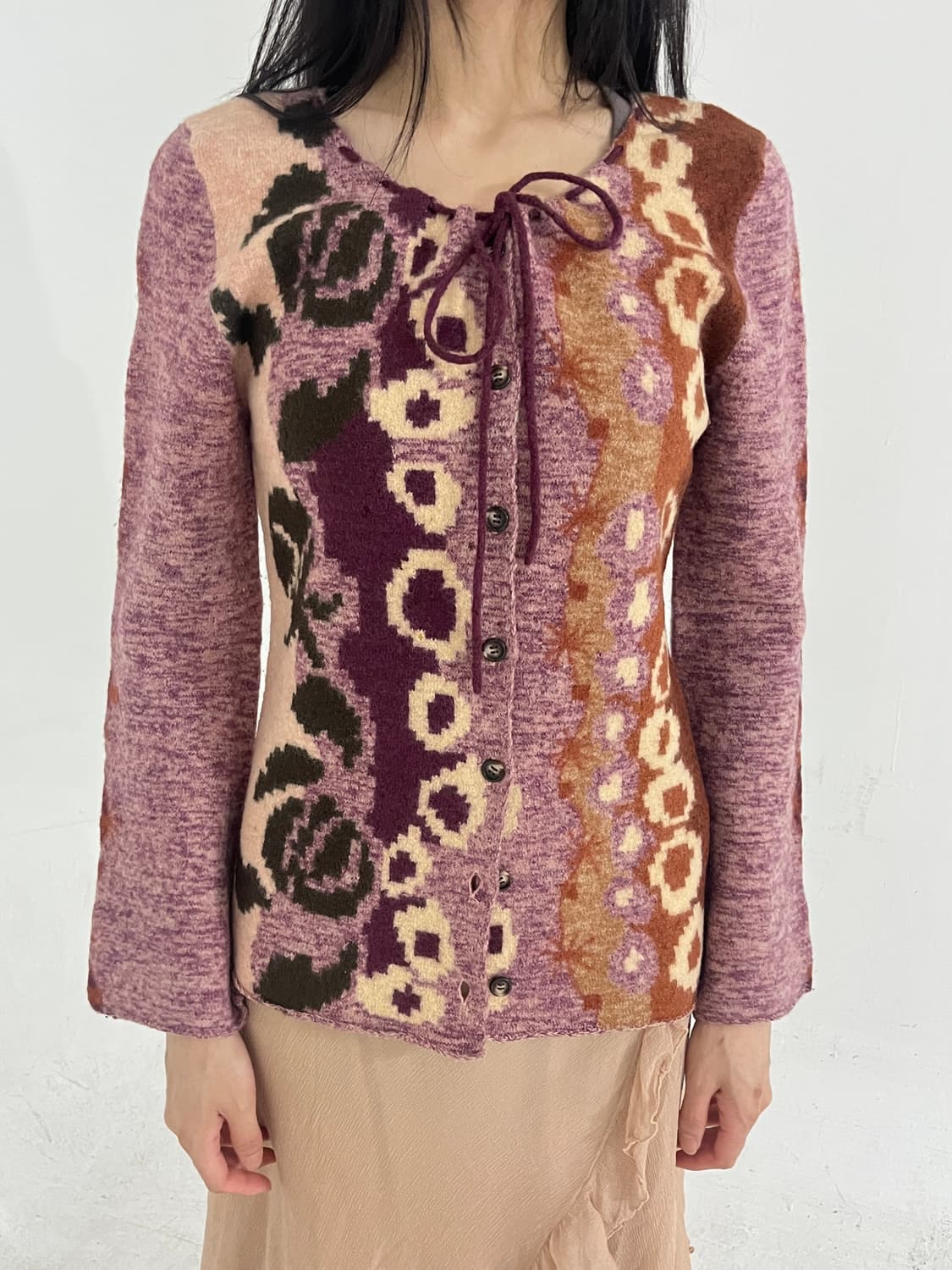 Tsumori chisato ethnic button knit top 상품이미지2