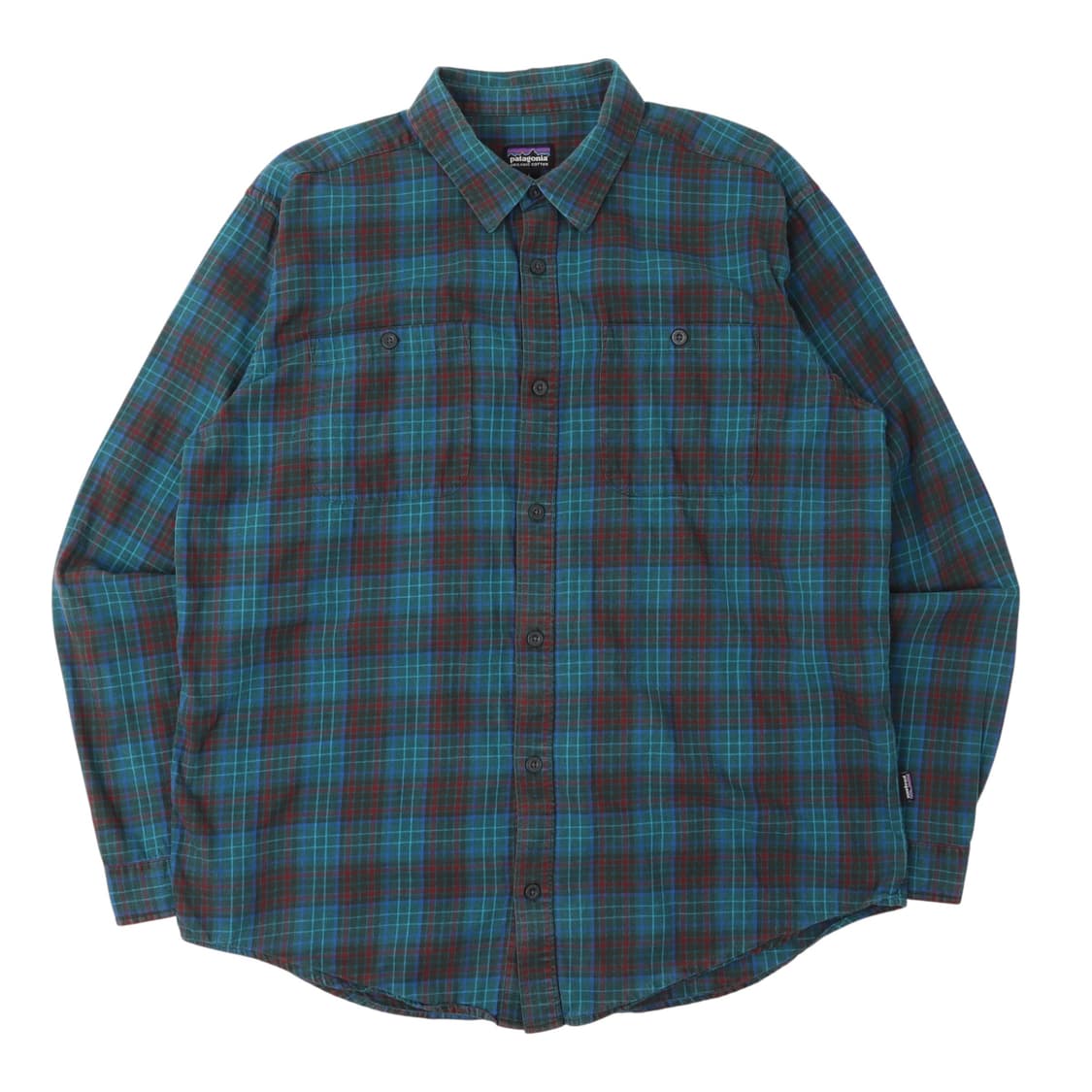 파타고니아 오가닉 코튼 블루 플레드 체크 셔츠 상품이미지1