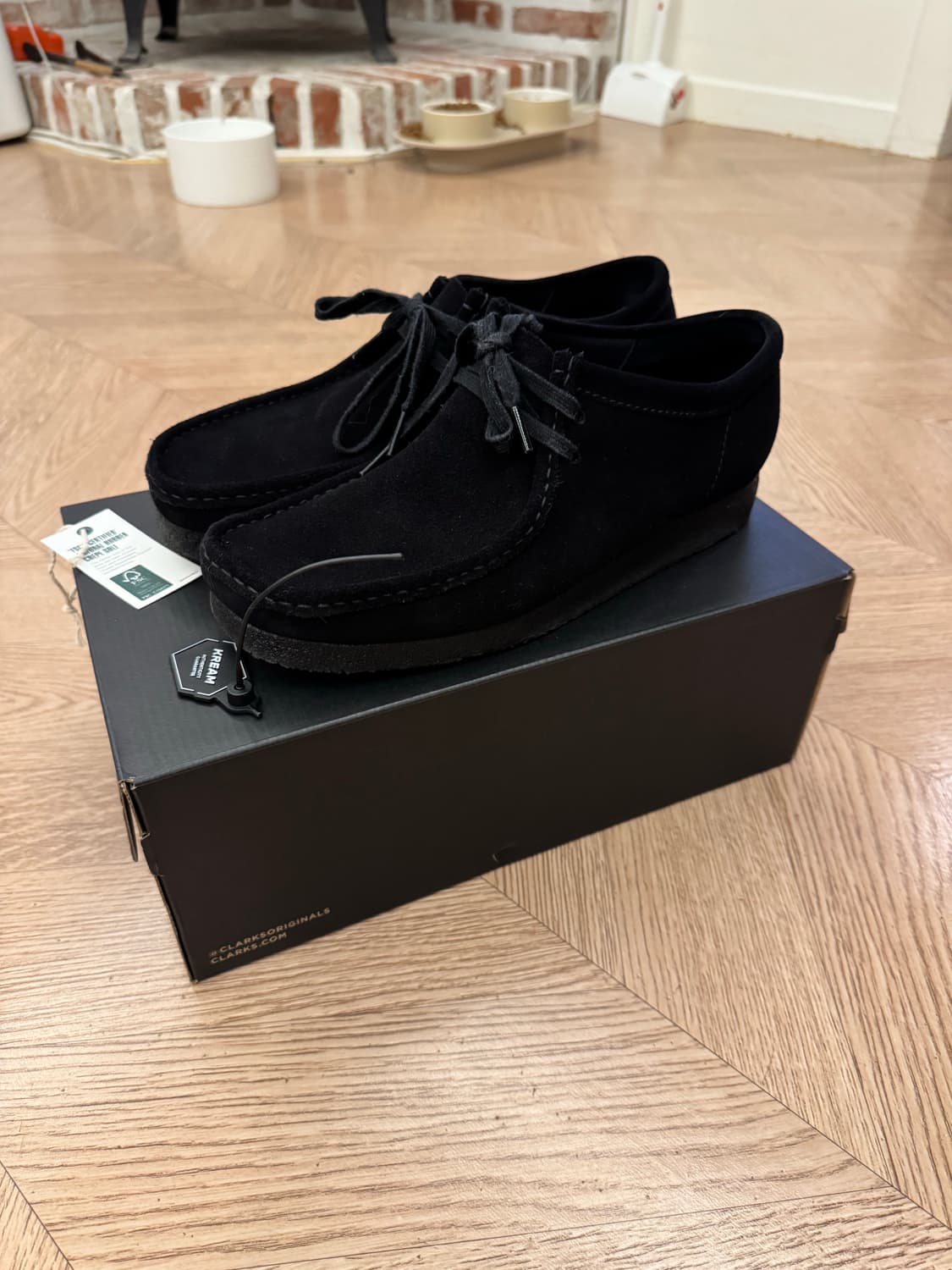 [UK9] 클락스 왈라비 블랙 스웨이드 미중고 상품이미지7