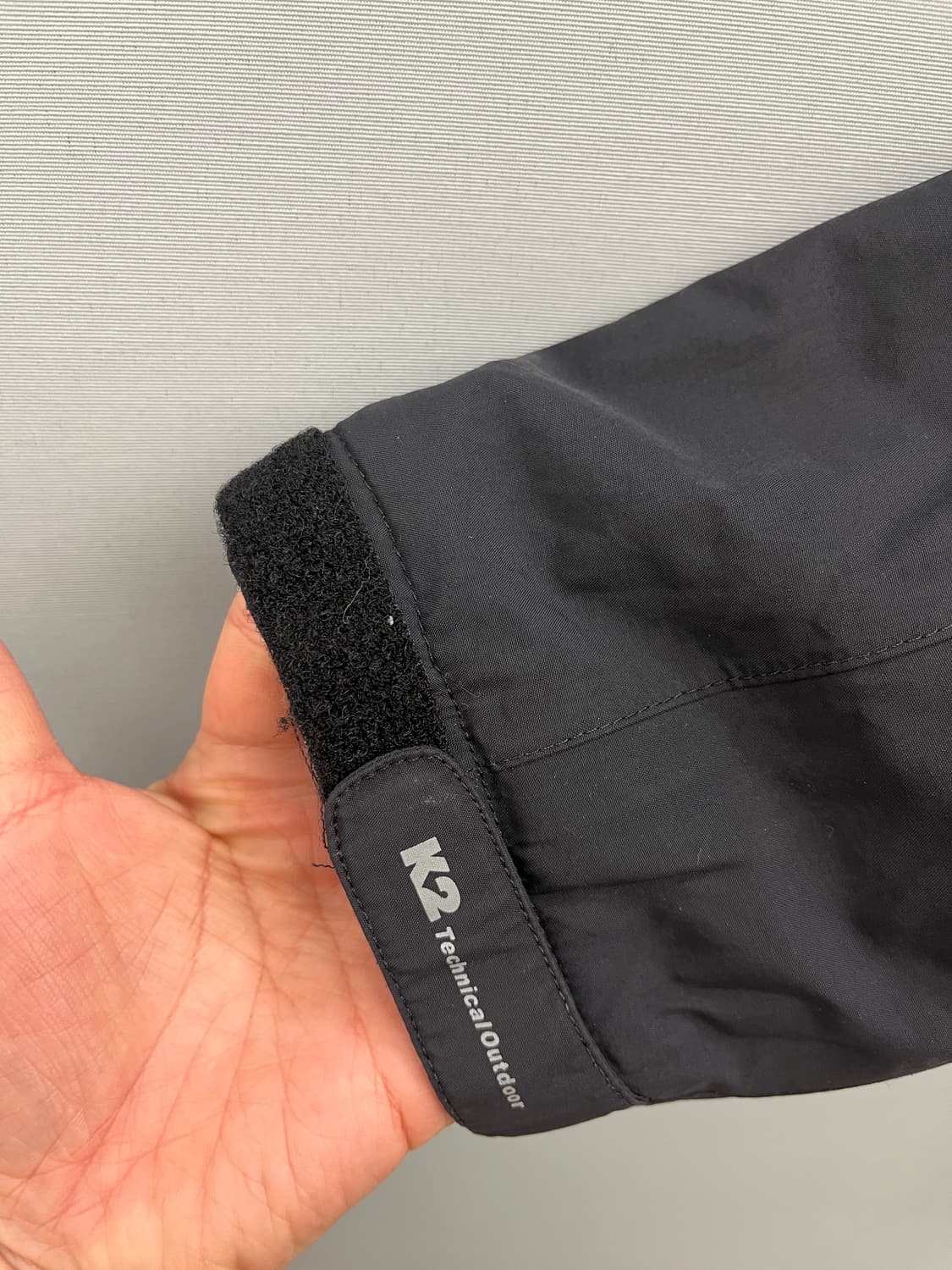 K2 검정색 후드 바람막이 기모 점퍼 상품이미지5