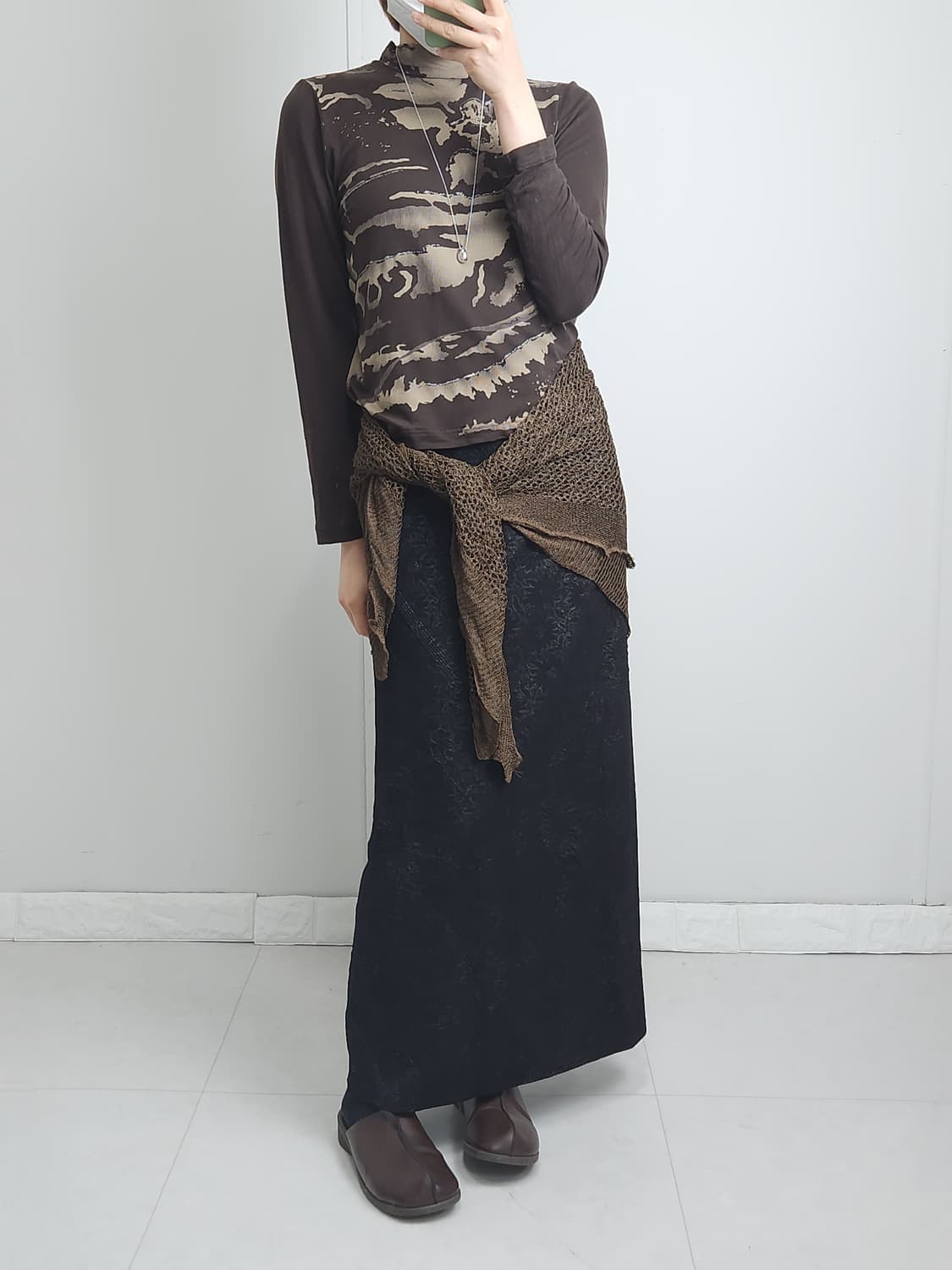 플로럴 롱 스커트 상품이미지4