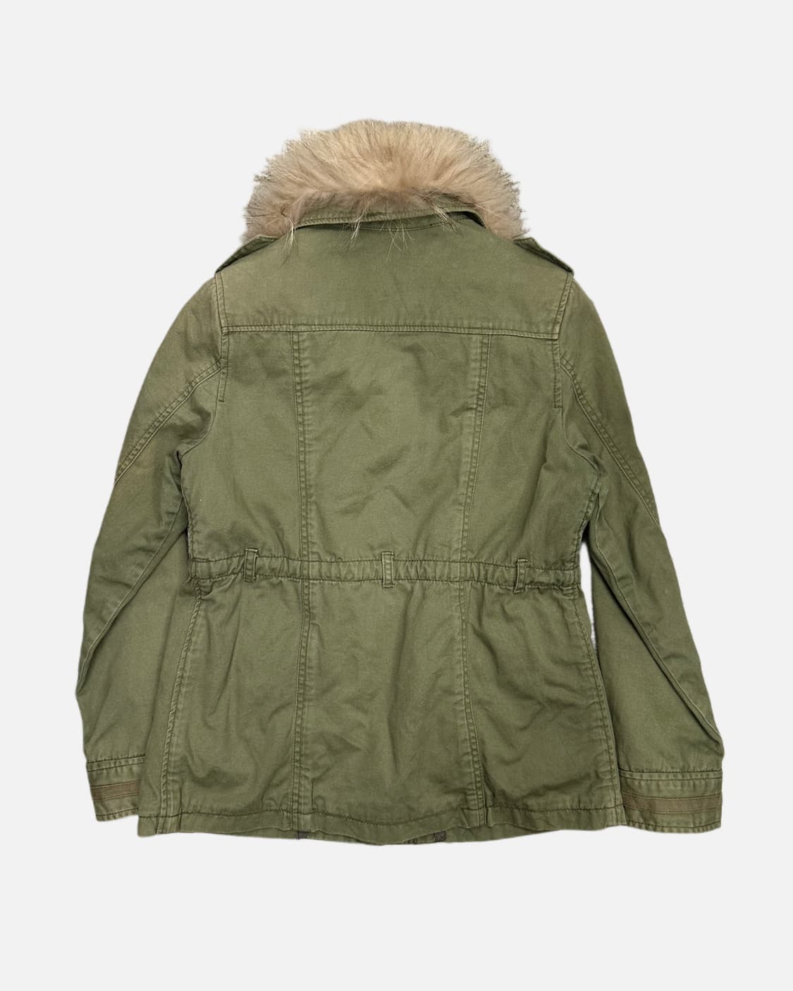 fur collar military jacket 상품이미지5