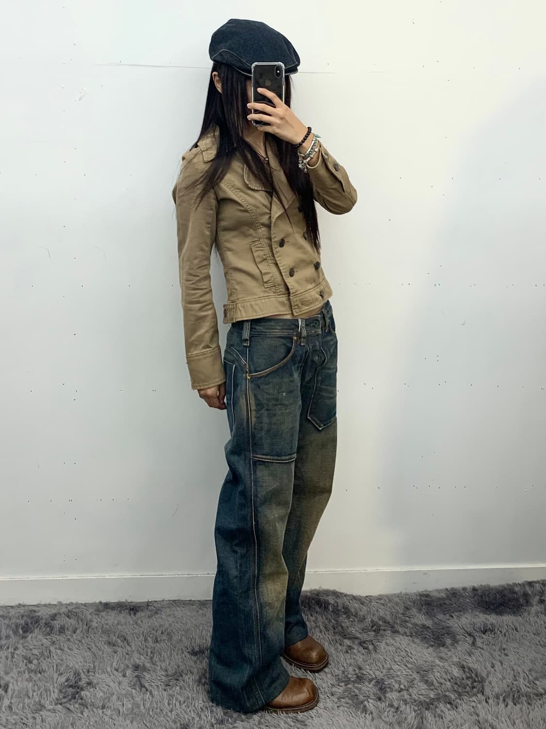 디젤 다크 워싱 디테일 데님 팬츠 상품이미지1