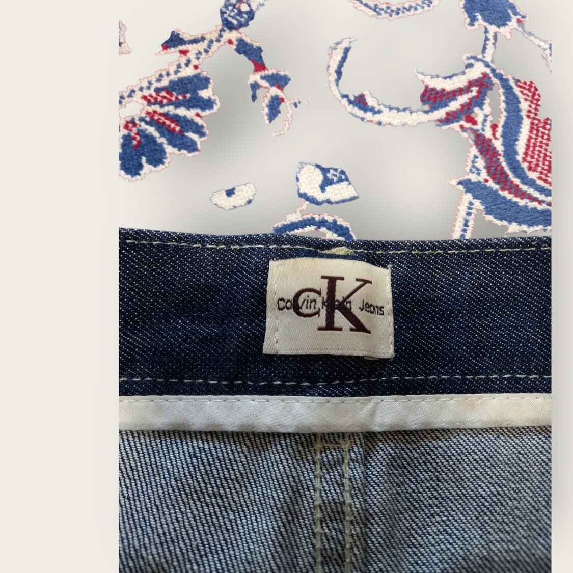 CK 진청 데님스커트 상품이미지2