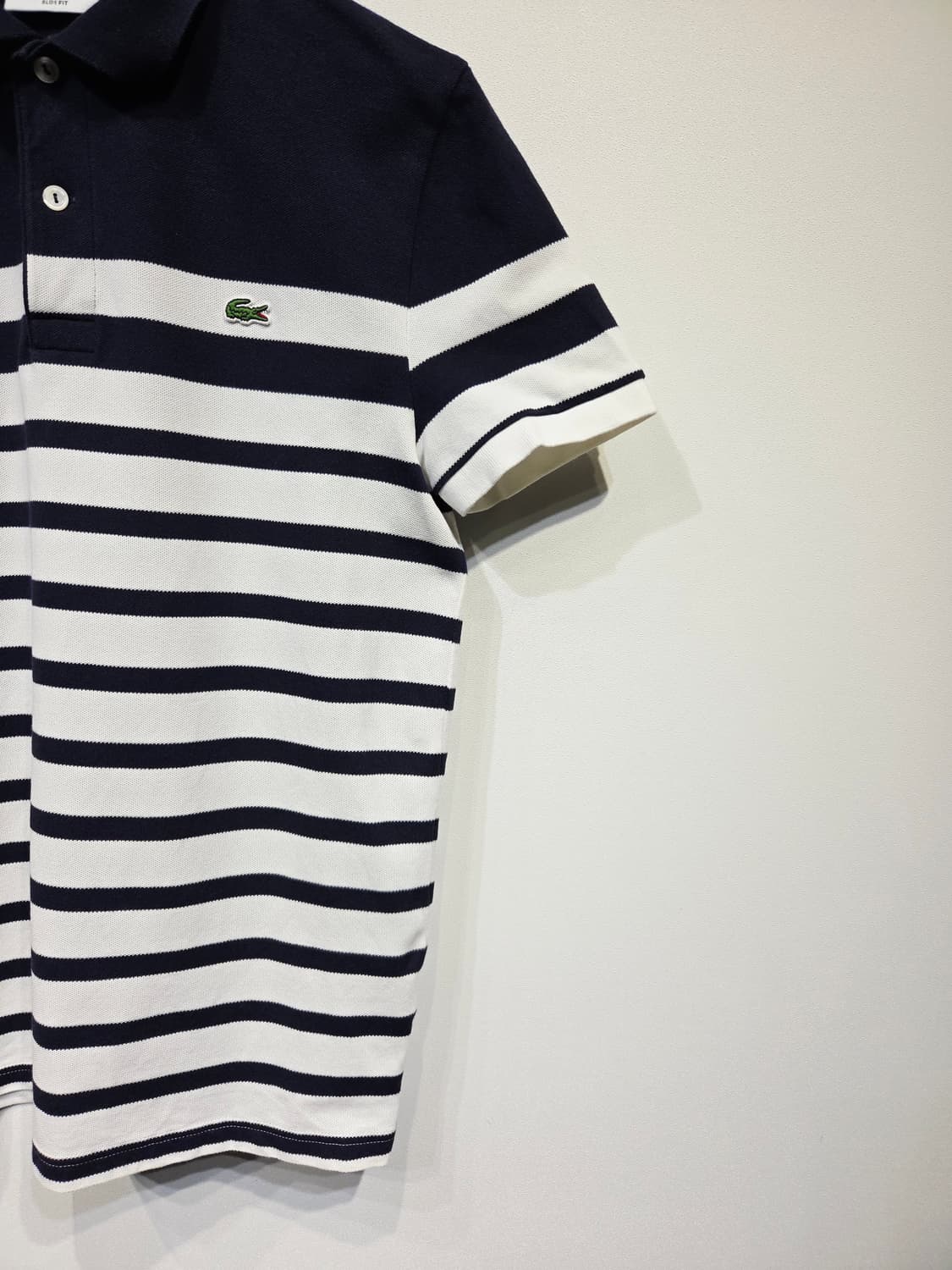 라코스테 슬림핏 스트라이프 반팔 카라티 상품이미지5