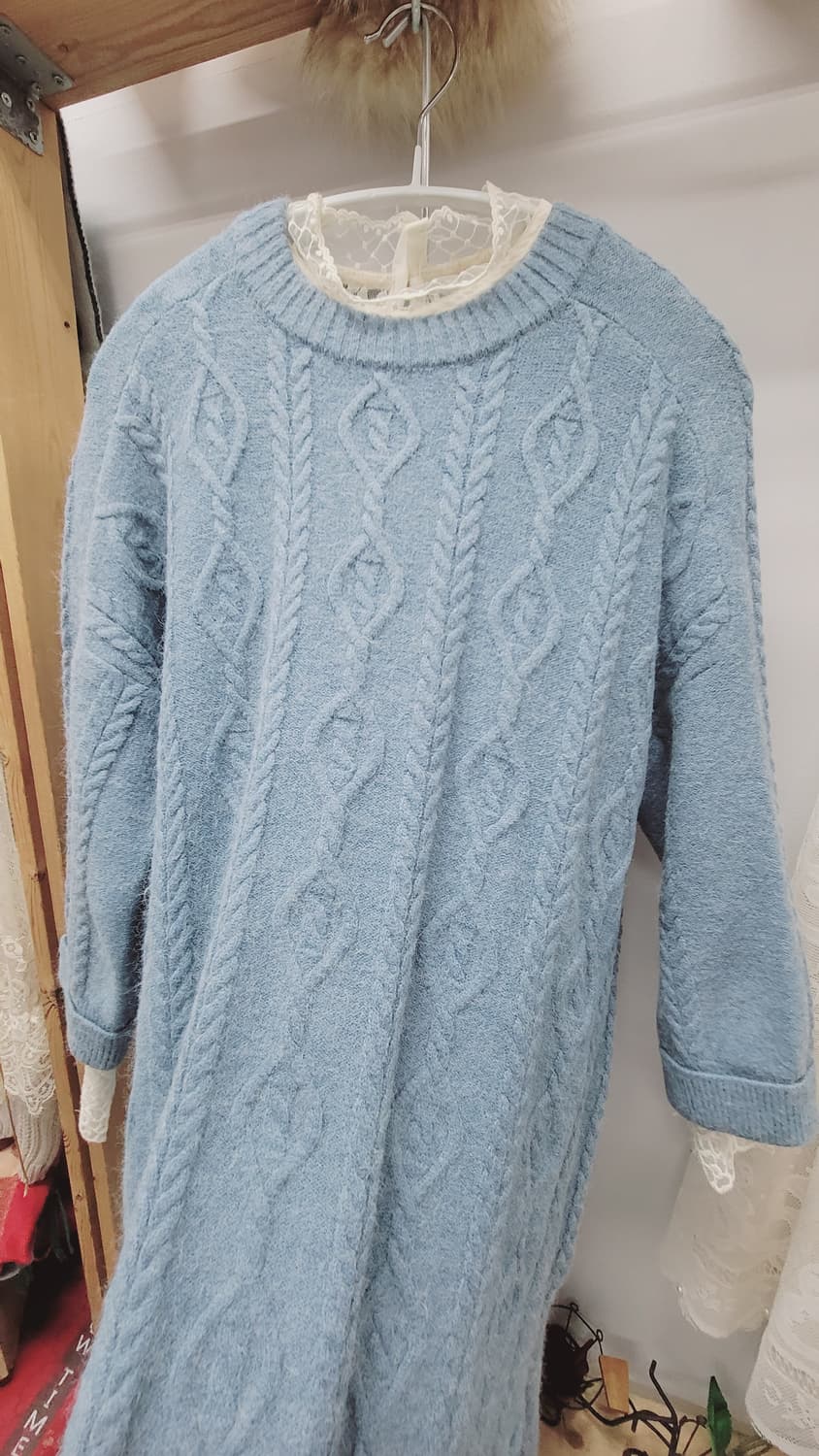 SJSJ 케이블 니트 원피스 상품이미지5