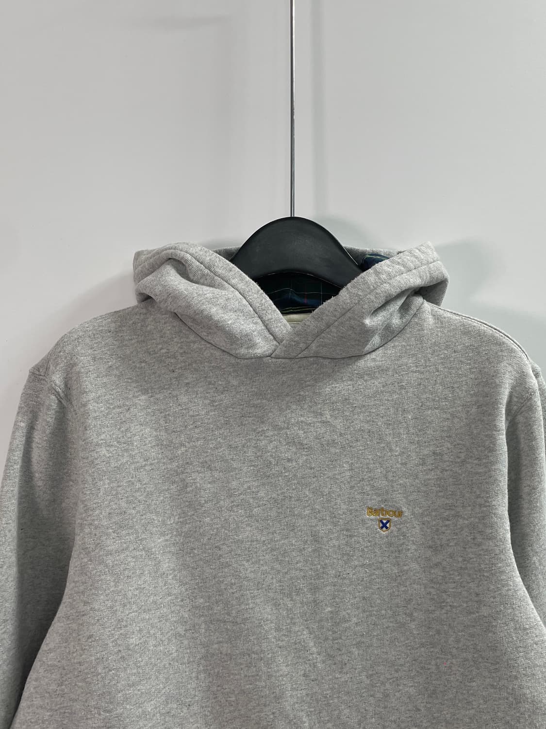 바버 스몰로고 그레이 후드티 (on.694) 상품이미지2