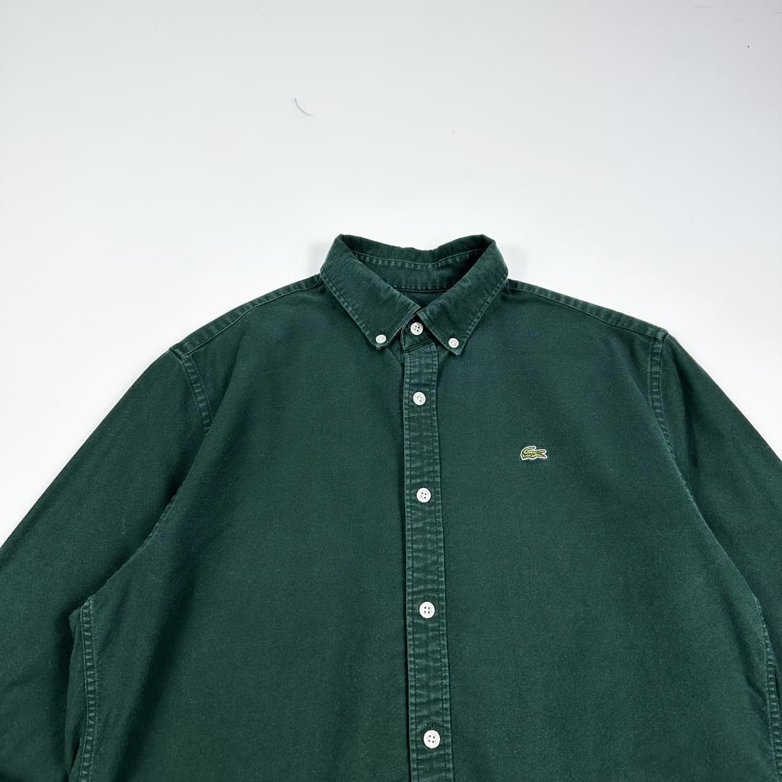 라코스테 크록 레귤러 핏 카키 셔츠 (L) 상품이미지1