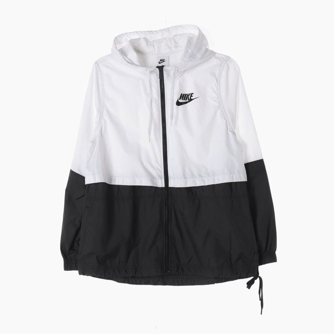 나이키 블랙 화이트 배색 윈드브레이커 S 상품이미지1