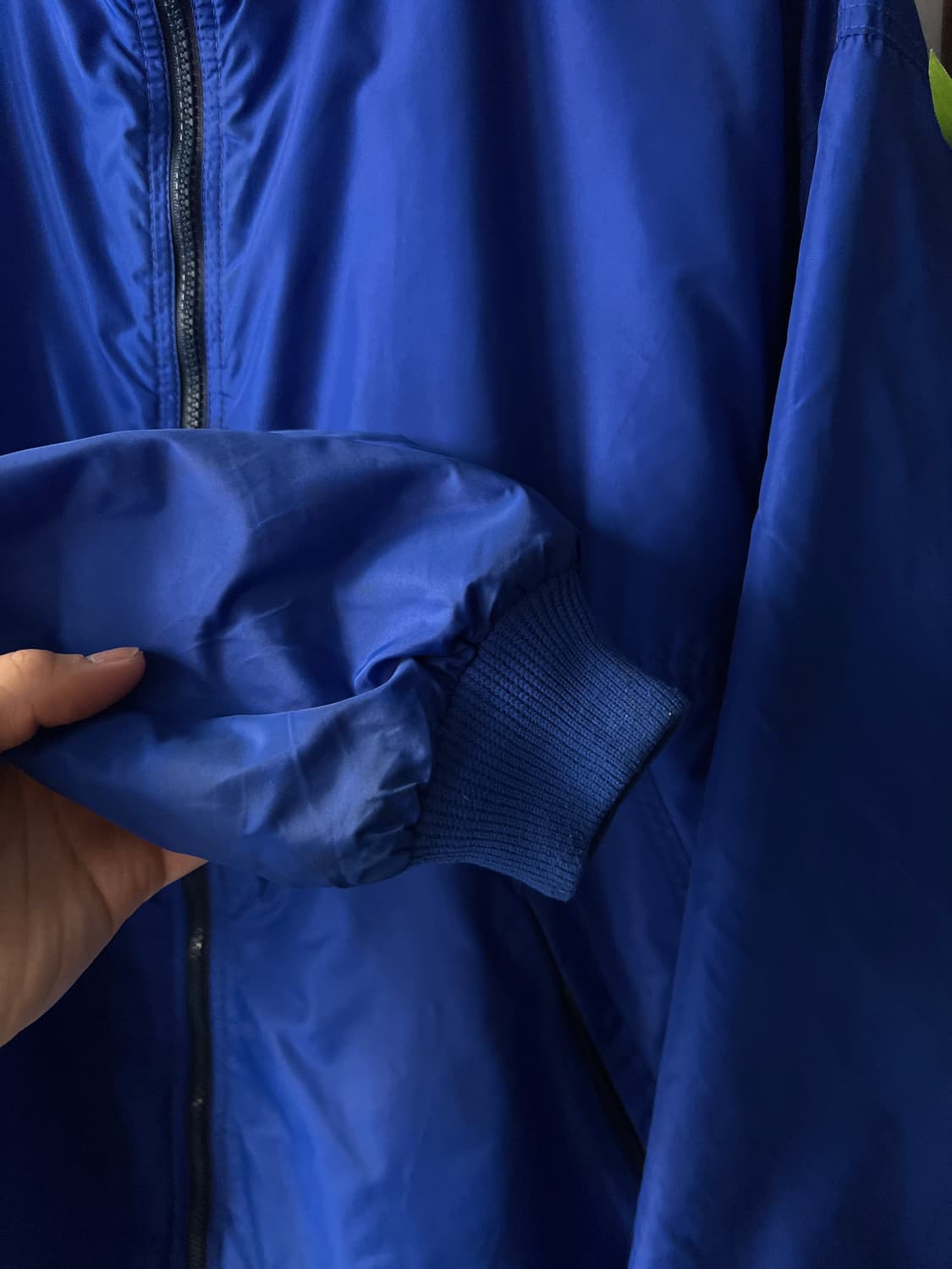 [L]파타고니아 Made in USA 플리스 라이닝 블루 웜업 자켓 상품이미지5