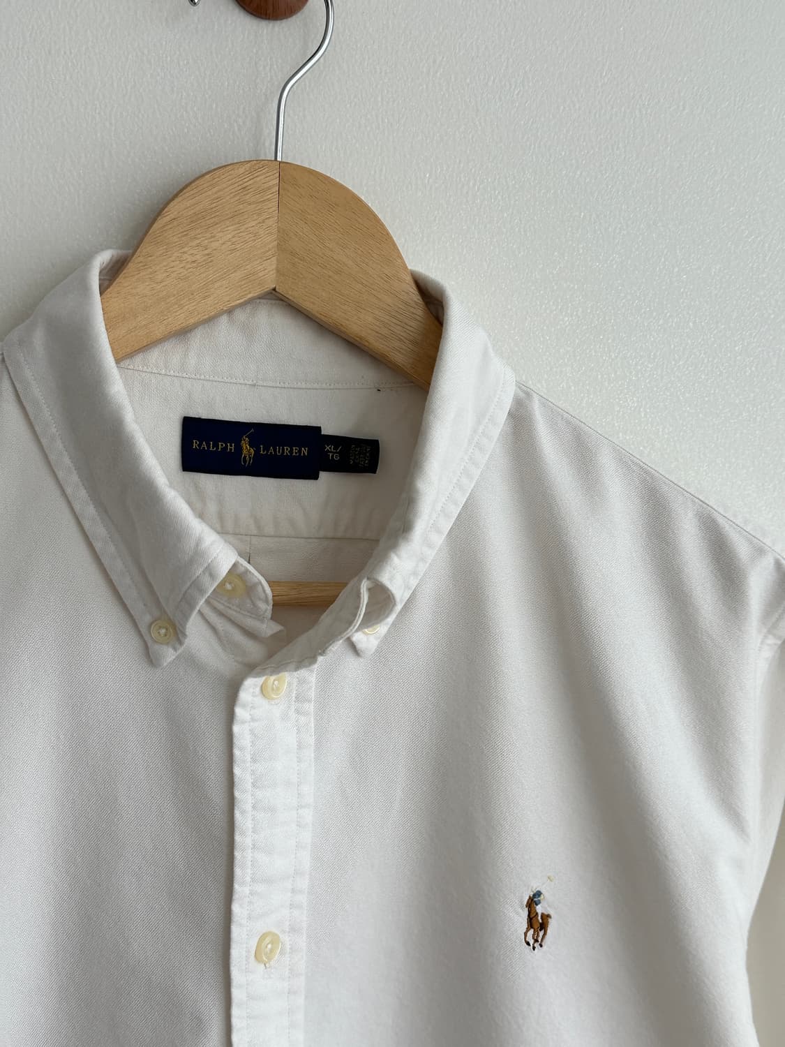 폴로 랄프로렌 여성 화이트 셔츠 XL 상품이미지4
