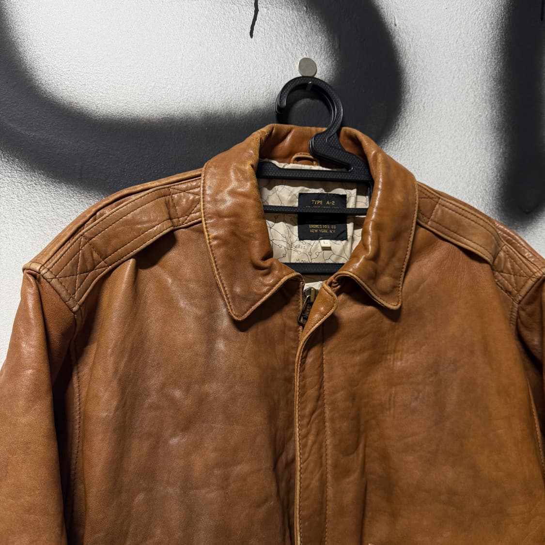 90-00s 아비렉스 한국전쟁 복각 양가죽 A2 가죽 자켓 상품이미지3
